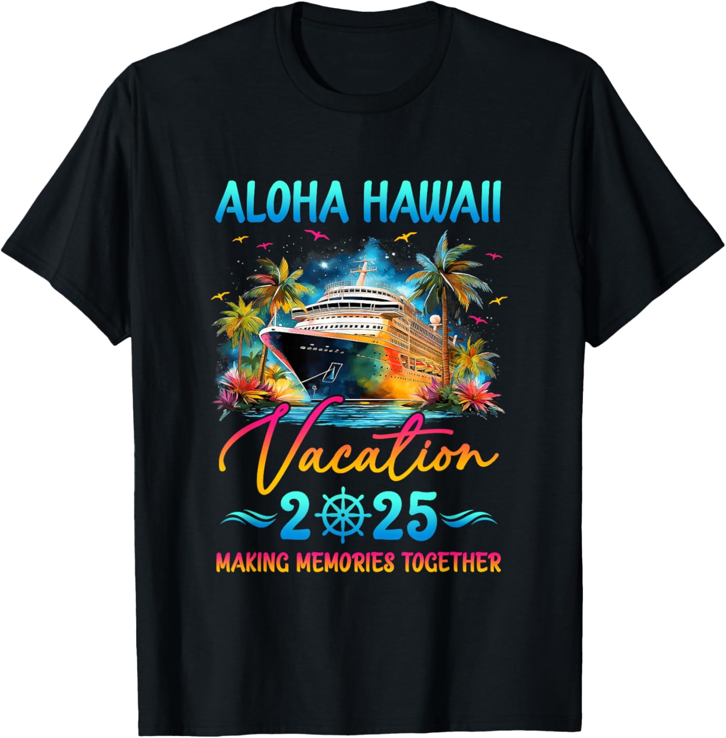 Aloha Hawaii Family Vacation 2025 Matching Group Summer T-Shirt